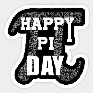 happy pi day gith shirt Sticker